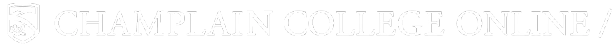 Champlain College Online footer logo
