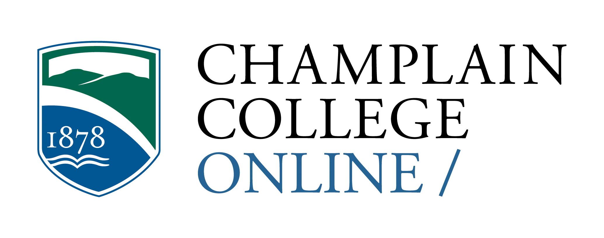 Champlain College Online logo